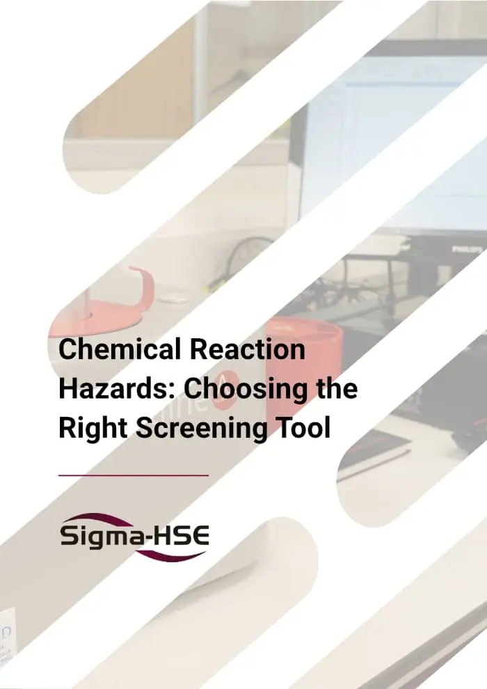 cover for a chemical reaction hazard sales brochure